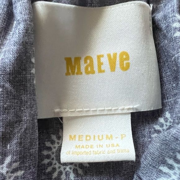 Maeve Maiden Off Shoulder Blouse Batik print. Size MP - Picture 7 of 8